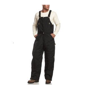 NWT Carhartt Men Yukon Arctic Quilt Lined Zip 2 Waist Bib Black 38x32 $350 HH040